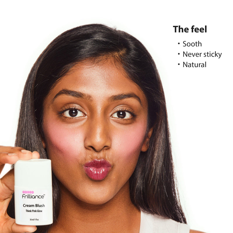 Fiona Frills Makeup Cream Blush in Think Pink Glow Frilliance